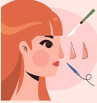 اینفوگرافی اقدامات قبل از جراحی بینی